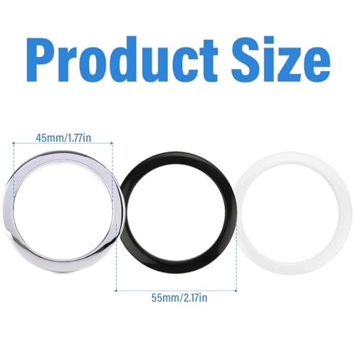3 Stück Metallringe Befestigen an der Autotelefonhalterung, Magnetisches Drahtloses Ladegerät Universal, 3 runde Klebeplatten