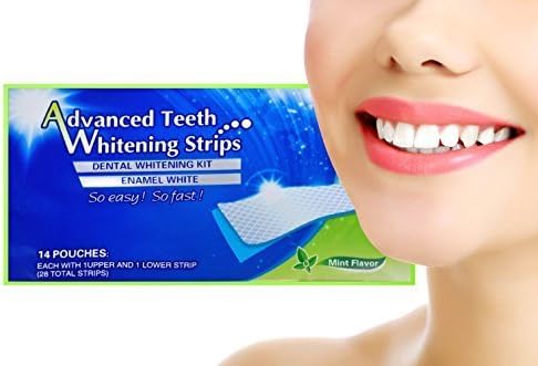 Teeth Whitening Strips- Instantly Get Whiter Brighter Teeth - #1 Whitener On The Market - 14 Treatments - Makes Every Tooth as White as Possible