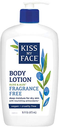 Kiss My Face Sensitive Skin Natural Moisturizer with Olive Oil & Aloe Vera 16 oz