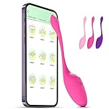 Vibratoren Mit App Steuerung Für Frauen, G Punkt Dildo Mit 9 Intensiven Modi, Mini Vibration Für Frauen Und Klitoris Stimulator, Vibro Eier Sex Toyset LZYLWC (Rosa)
