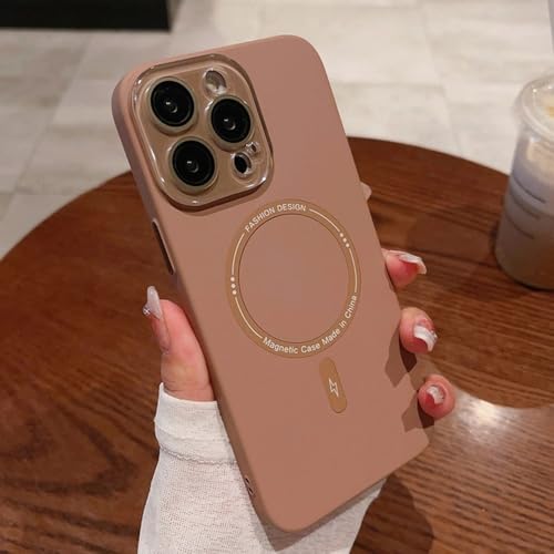 Coque PC magnétique iPhone 14 Pro Max rose vif antichoc au quotidien