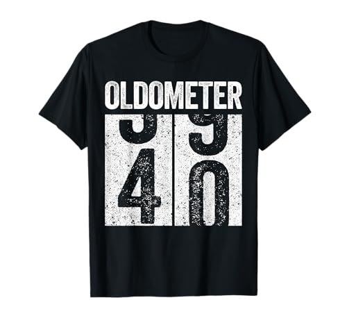 Oldometer 40 - Maglietta per 40° compleanno Maglietta