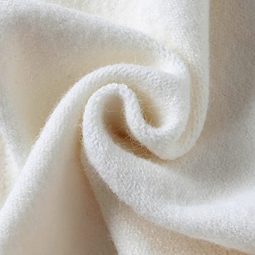 Facecozy Satin Lined Slouchy Knit Beanie Hat Wool Blend Winter Hat For Women Beanies Soft Wool Skull Beanies Cap (White) #TOP6