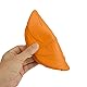 Vivifying Frisbee Hund, 2 Stück 15cm Hundefrisbee aus Natürlichem Kautschuk für Land und Wasser (Grün + Orange)
