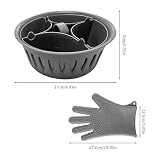 Thermomix Zubehör, 2-in-1 Eierkocher und Pochierer für Thermomix TM5 TM6, Pochierte Eier Form für Thermomix TM5 TM6, Eierformer für Gekochte Eier, Frühstück Eierdampfer und Handschuhe