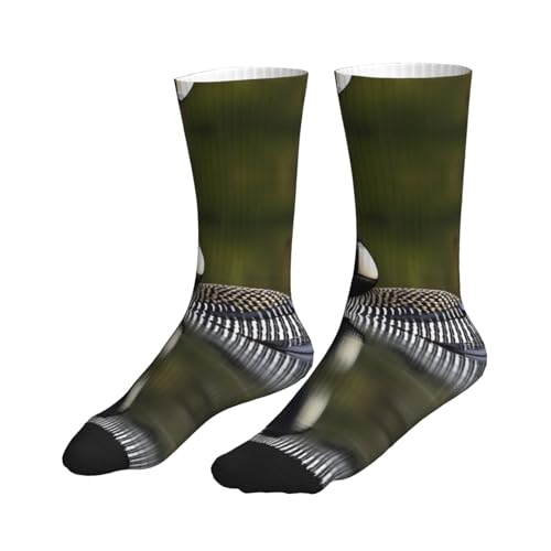 Loon Nature Bird Natural And Comfortable Sports Socks Are Women Men And Suitable For Running And Fitness3