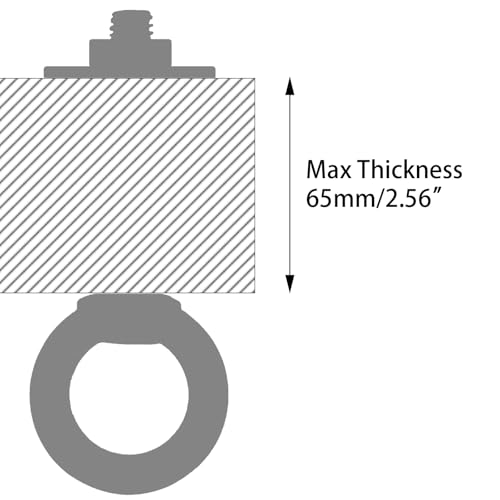 Image of M8 x 76mm Stainless Eye Bolt with Nuts 4 Pack, 5 /16 inch x 3 inch Long Shoulder Lifting Ring Eye Bolt for Boat & Hanging, Heavy Duty Marine Grade Threaded Eyebolts for Swing Tie Down Outdoor