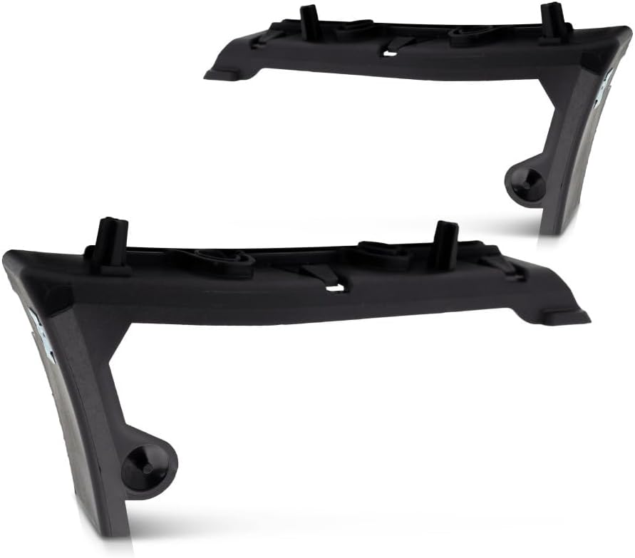 For GMC Yukon 2007 08 09 10 11 12 13 2014 Bumper Cover Bracket Driver and Passenger Side | Pair | Front | Made of ABS Plastic | Slide Bracket | Replacement For GM1032110, GM1033110 | 15-5786, 15-5787