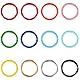 Farb Runde Karabiner Gjinxi O-Ring Karabinerhaken aus Zinklegierung Karabinerring Federöffnung DIY Runde Karabinerloop Karabiner mit Federhaken für Schlüsselring,Rucksack,Anhänger,Paracord(Bunte,30mm)