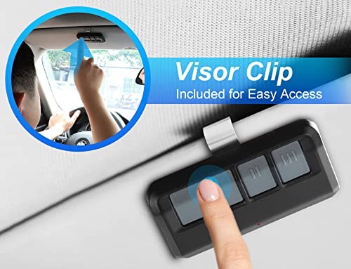 2 For Chamberlain Liftmaster Craftsman Garage Door Opener Remote 893Lm 893Max 971Lm Universal With Extra Battery #TOP6