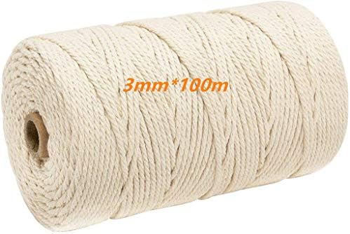 4 Rotoli Spago Di Cotone Da 100m - Filo Colorato Per Regali, Decorazioni E Fai Da Te, 2mm Spessore, 4 Combinazioni Di Colori - Foto 11