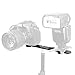 ChromLives 1/4'' Dual Camera Mount Flash Bracket Extension Bar 10.6'' Straight Flash Bracket Tripod Mount Bracket for DSLR Camera LED Light Flash Light Microphone and More