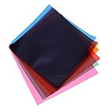 COLLBATH 150sheets Diy Iridescent Candy Wrapping Paper Mixed Colors Versatile Cellophane for Parties and Crafts for Homemade Treats and