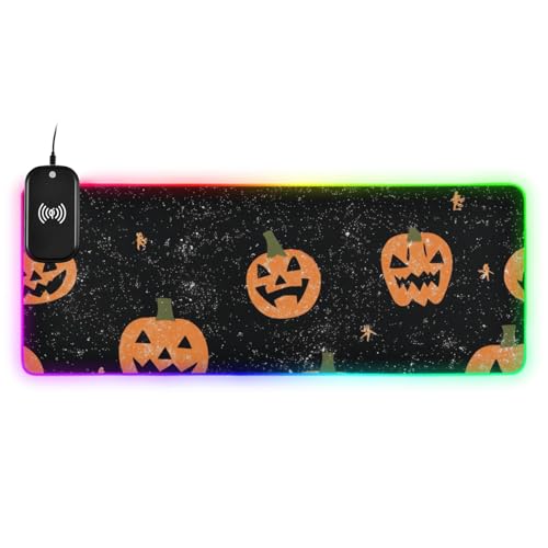 Tapis de souris citrouille orange pour illuminer et décorer votre bureau