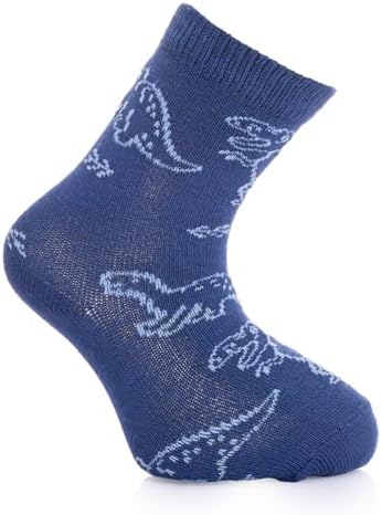 HelloBaby HelloBaby Erkek Bebek 3lü Soket Çorap Dinozor Baskılı Yok - Görsel 3