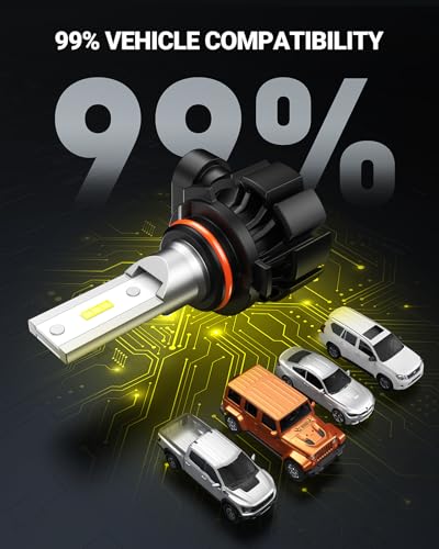 Image of SEALIGHT 9006 LED Fog Light Bulbs Yellow, 18,000LM 3000K Yellow 9006 HB4 LED Fog Lights, High Heat Dissipation 9006 Led Bulb Yellow Replacement for Car, Trucks, RV Interior Lighting (Pack of 2)