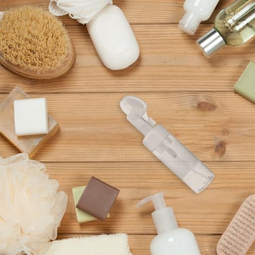 Ipetboom Dispensador de Espuma 150ml Pet Transparente Cabezal Cepillo Facial, Set 3 Piezas para Jabón Espumoso, Champú y Limpieza Facial, Botella Recargable para Viaje y Cuidado Personal - imagen 3