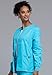Cherokee Women's Snap Front Warm Up Jacket, Turquoise, Large