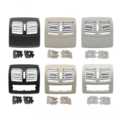 Panel Cromado de Aire Acondicionado Trasero para Mercedes Clase E E260 E300 E320 Gris Claro 2