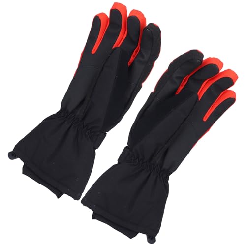 Luvas de Equitação Luvas de Corrida Azul Marrom Fibra de Poliéster Espessada à Prova de Vento Luvas