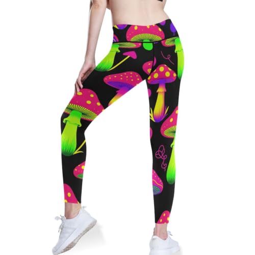 Pantalones de yoga para mujer elásticos psicodélicos que estilizan la figura 3