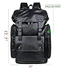 Baosha BP-16 PU Leder Casual Rucksack College Rucksack Daypack Schwarz #3