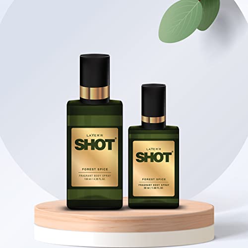 Image of Layer'r Shot Forest Spice | Long Lasting Body Spray |Combo Pack of 2 for Men | 130ml & 50ml
