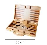 Engelhart - 250536: Drewniany zestaw do Backgammon 15 cali
