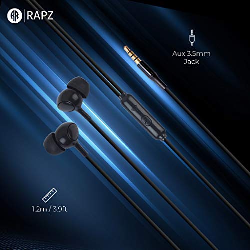 Image of Rapz Tune 121 Wired Earphones - Black