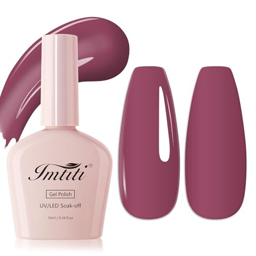 Imtiti Plum Gel Nail Polish, 1Pcs Grape Purple Gel Polish