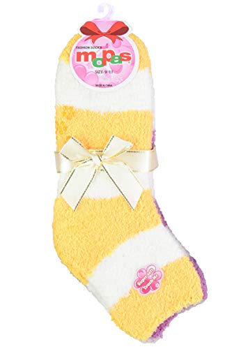 Image of Stanzino 6 PAIRS WOMEN COZY FUZZY NON SKID STRIPES SUPER SOFT WINTER SLIPPER SOCKS 9-11