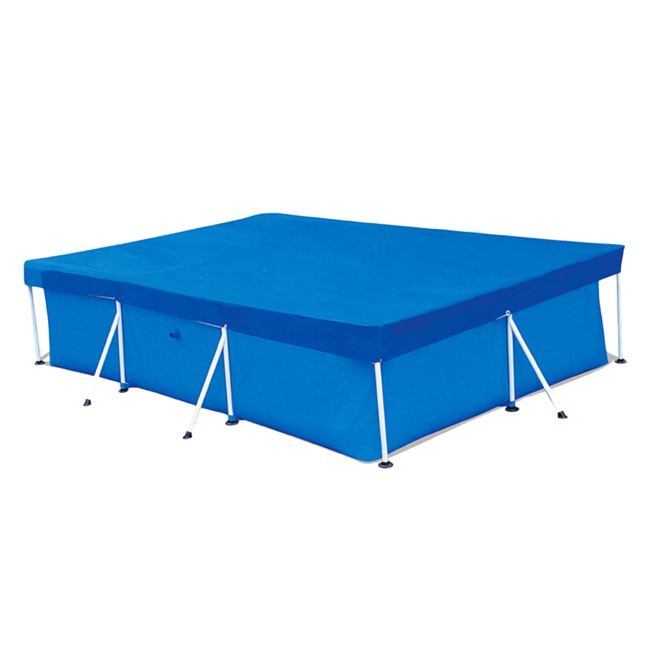 Kisangel Piscine PE Usage Cadre au à Gonflables pour Sol Piscines Bâche de Imperméable, Antidérapante Pliable, Bleu