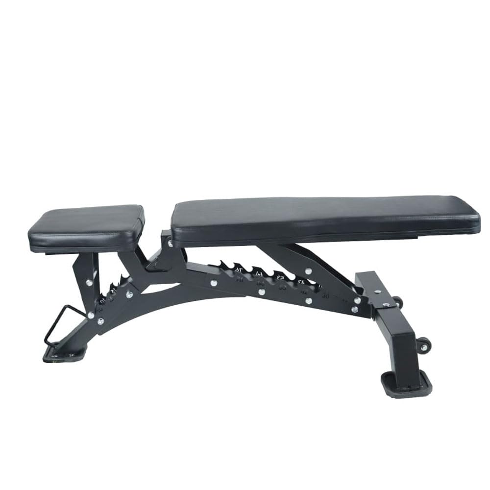 Banco de Musculación Declinable Ajustable Viok Sport con Respaldo Reclinable y Soporte Robusto, Multifuncional y Profesional para Ejercicios de Fuerza y Fitness