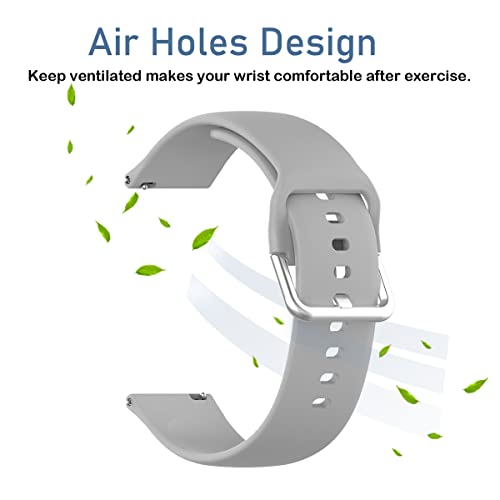 Aggdsh Strap For Verizon Gizmo Watch 2 Kids Smart Strap Girls Boys Replacement Strap 20Mm Strap Quick Release Accessories (Black+White+Grey+Light Pink+Sky Blue+Teal) #TOP3