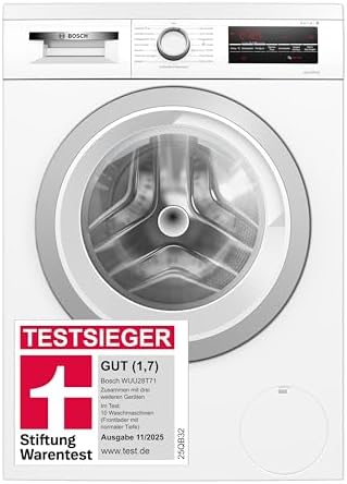 Bosch WUU28T71, Stiftung Warentest Testsieger*, Serie 6 Waschmasc...