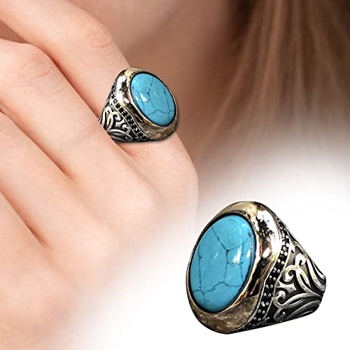 Blue Opal Engagement Promise Ring Inlaid Zircon Diamond Turquoise Ring For Women Wedding Bands Fashion Cocktail Party Ring Trendy Statement Rings Simple Micro Squares Diamond Solitaire Rings #TOP3