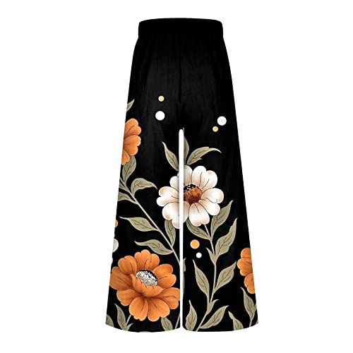 Wide Leg Pants Casual High Waisted Plus Size Elegant Dressy Palazzo Pants Trendy Elastic Waist Flowy Pants2