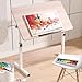 Verstellbarer, faltbarer Zeichentisch, höhenverstellbare Kunststaffelei, ideal für Zuhause, Büro, Couch, Sofa, Lesespiele und Malen (60 cm)