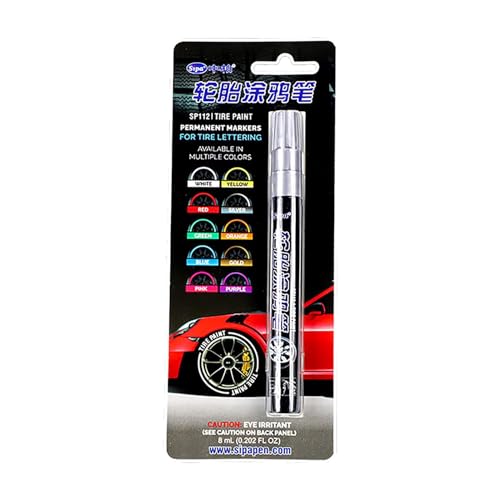 Penna Di Vernice Per Pneumatici - Marcatore Per Pneumatici Per Auto, Penna Di Vernice Automatica Permanente | Applicatore Di Vernice Impermeabile A Punta Fine Con Inchiostro Di Lunga Durata, Penne Per