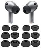 IiEXCEL 6 Pairs Galaxy Buds 3 Pro Ear Tips Buds Eartips, S/M/L Replacement Soft Silicone Rubber Flexible Gel Earbuds Earplug Fit in Case Compatible with Samsung Galaxy Buds 3 Pro - Gray
