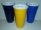 Party Cup Blue Blaze 32 Oz. - Doublewall Insulated - Dishwasher Safe - Sweat Proof - Reusable Beverage Cup