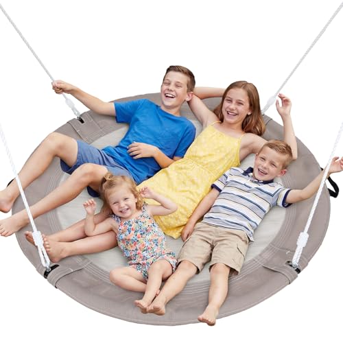 Trekassy Nestschaukel Outdoor 120cm Tellerschaukel für bis zu...