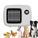 【Facile À Installer】Conçu pour plus de commodité, ce chauffage mural ou de bureau pour poulailler permet d'économiser de l'espace et peut être facilement installé dans divers endroits, y compris les niches pour chiens, les cages pour chats et les clapiers à lapins.