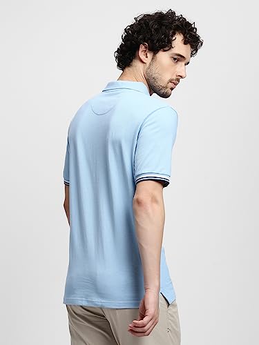 Image of Dennis Lingo - Men's Cotton Solid Slim Fit Polo Neck T-Shirt