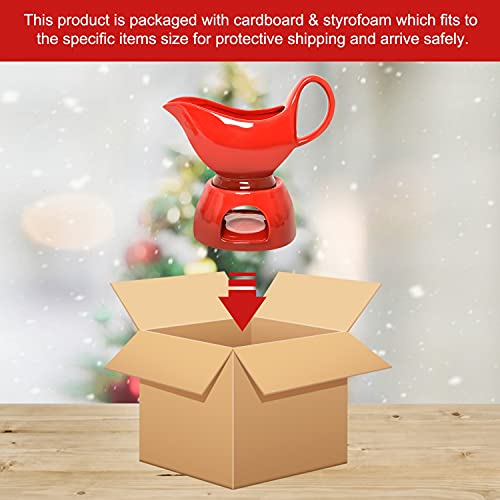 image for Gonioa 17oz Porcelain Gravy Boat with Saucer, Dripless Lip Spout Gravy