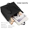 Kememo Large Tote Bag with Zip, Waterproof Faux Leather Tote Bags for Women Top Handle Ladies Handbags with Inner Pocket for Work School Shopping, Black #4