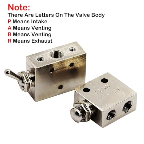 Válvula de botón neumática TAC-4P para control manual de cilindros neumáticos 5