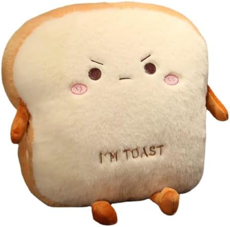 Toast Bread Plush Pillow, Bread Stuffed Pillow,Food Plush Pillow ...