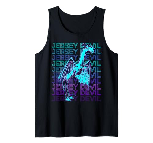 Jersey Devil Cryptid Cryptozoology Retro Tank Top