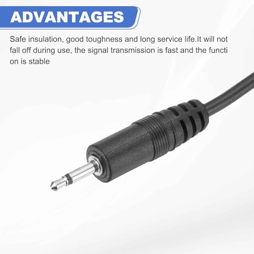 Cable de audio connector 3.5mm macho 2m para reparación miniatura 3